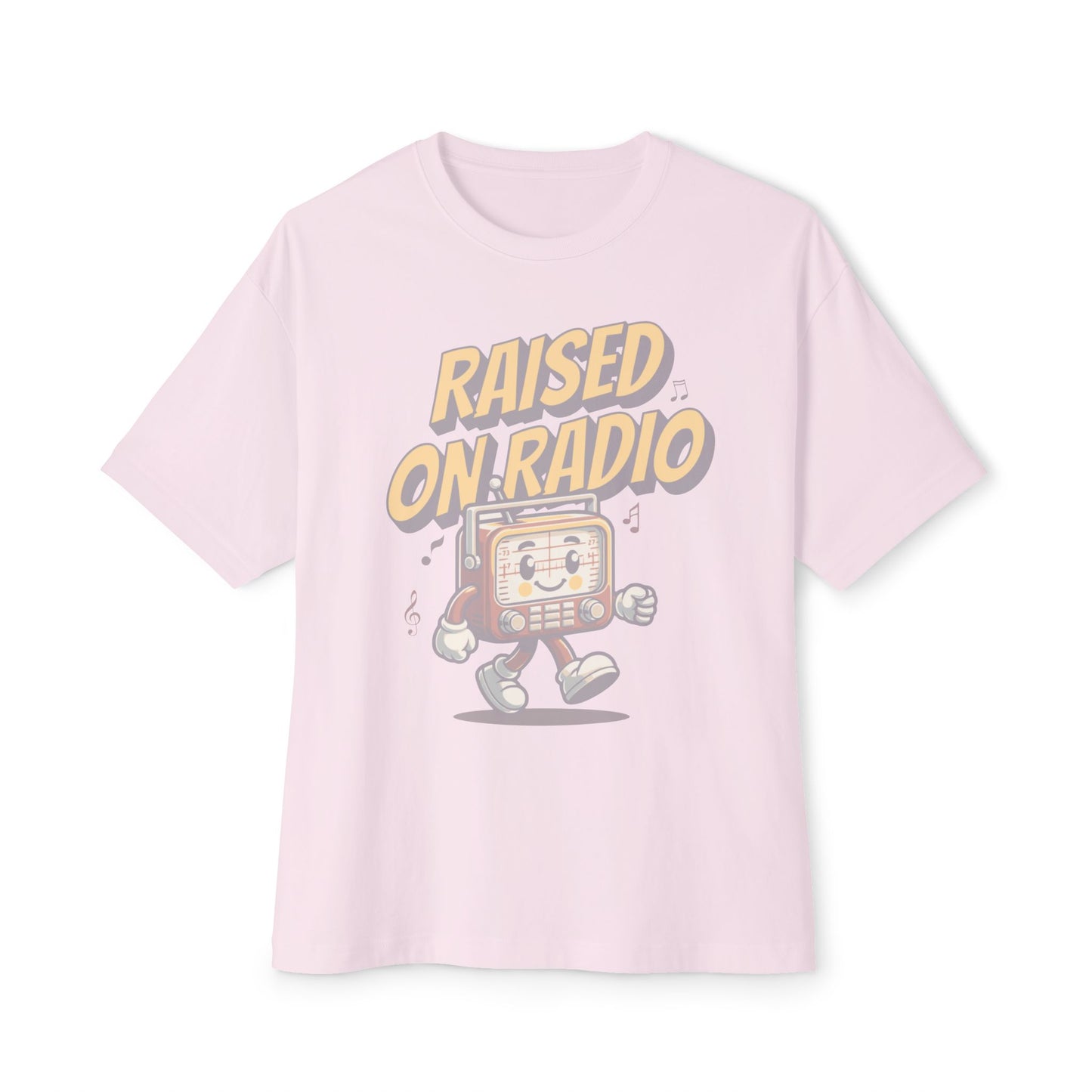 raised on radio boxy (adult) faded tee