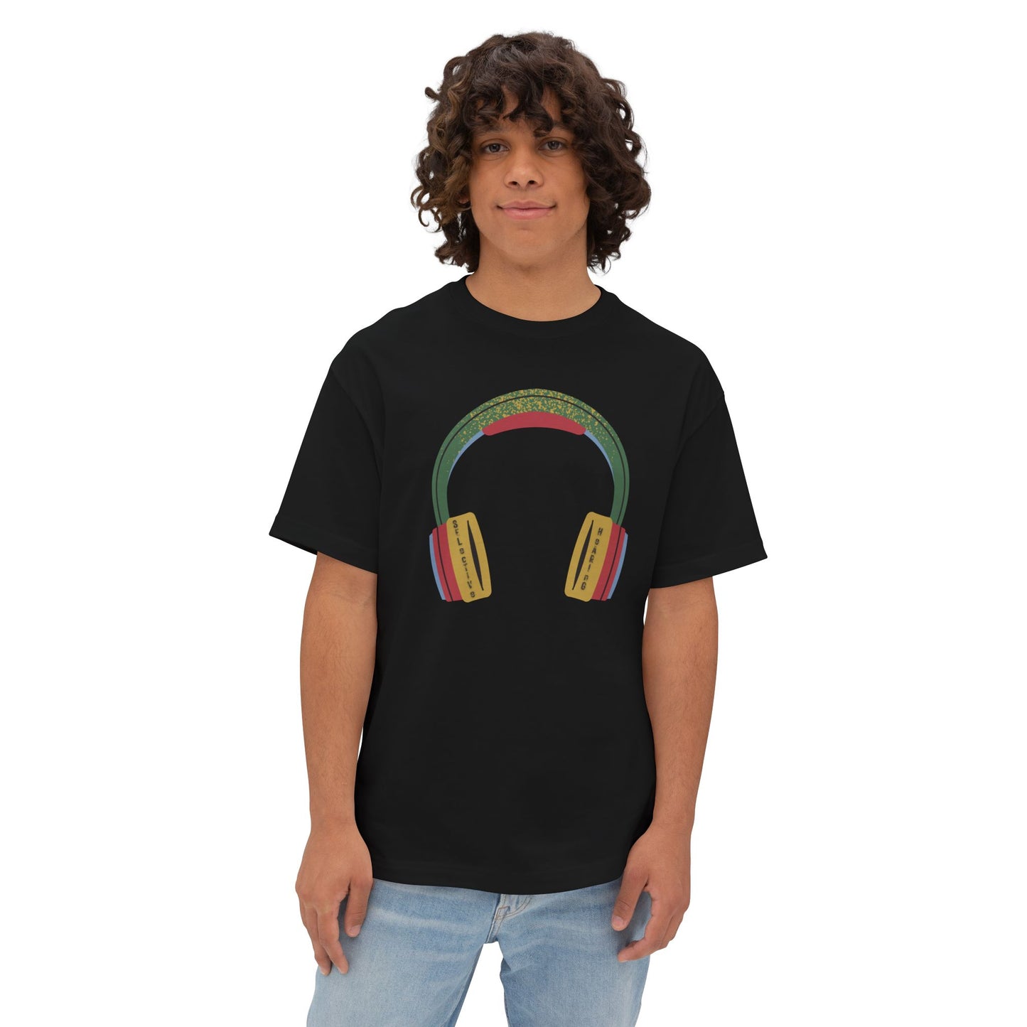 selective hearing boxy (adult) tee