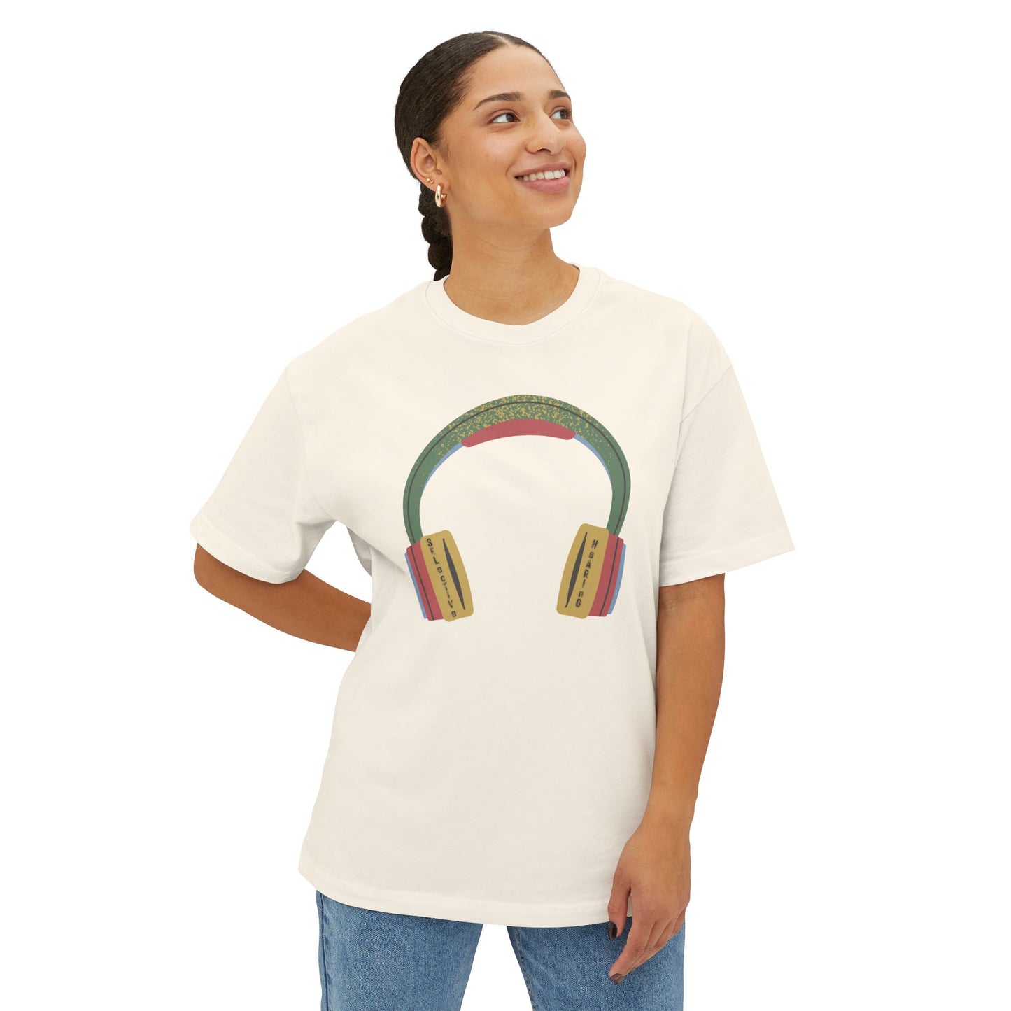 selective hearing boxy (adult) tee