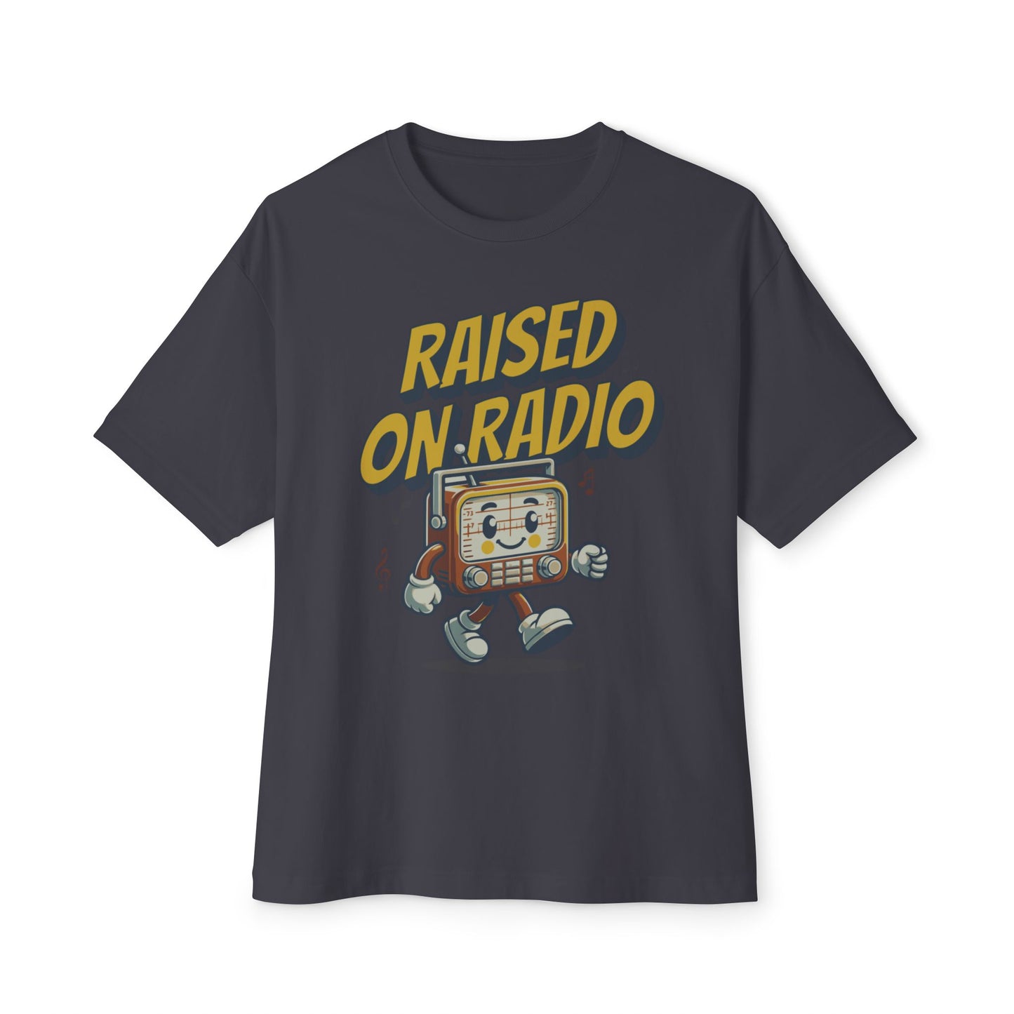 raised on radio boxy (adult) faded tee