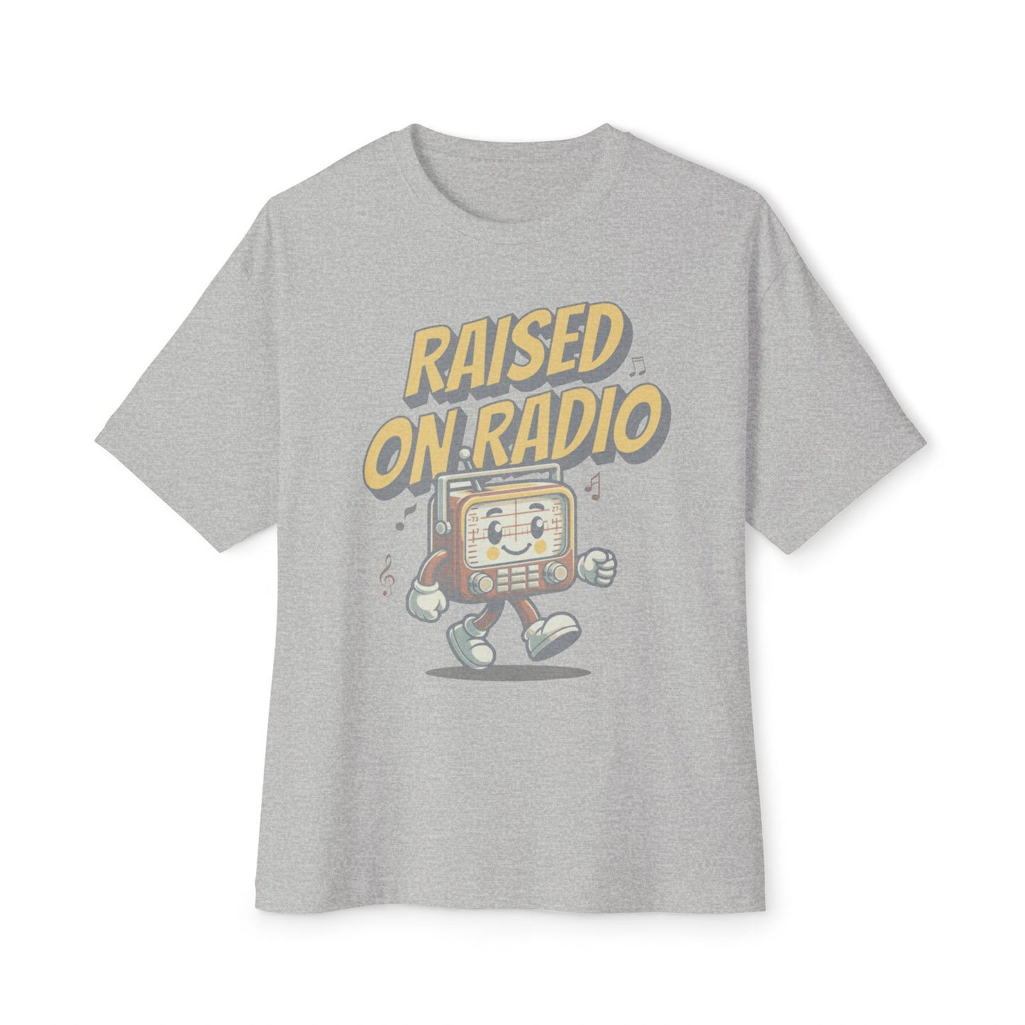 raised on radio boxy (adult) faded tee