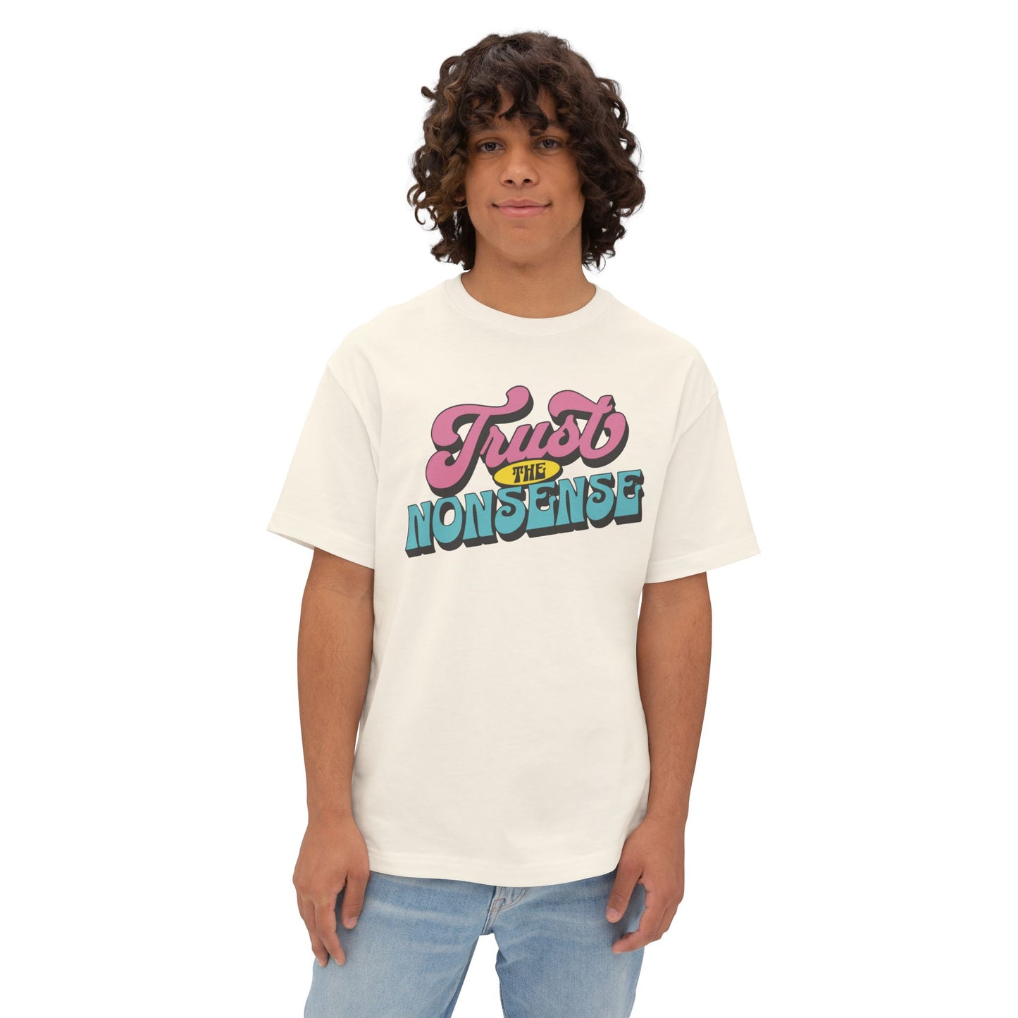 trust the nonsense boxy (adult) faded tee
