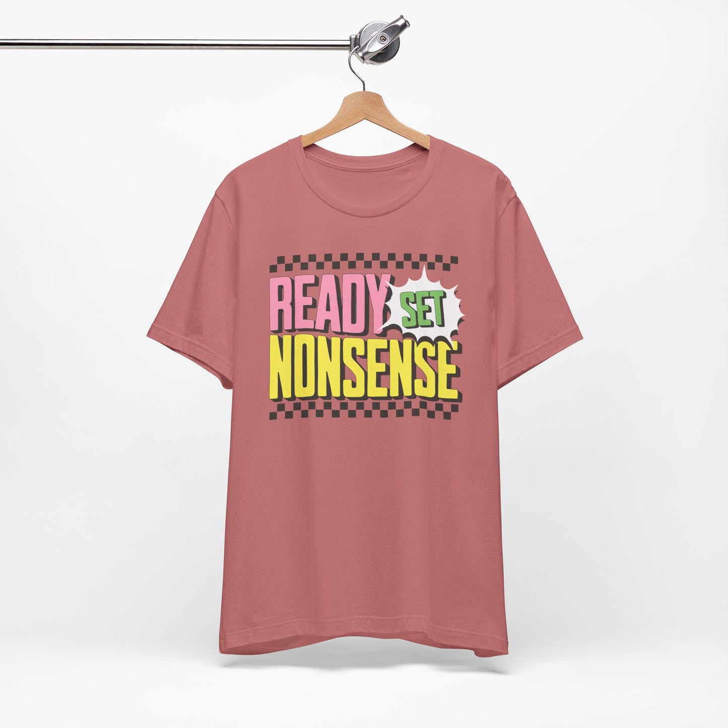 ready set nonsense slim (adult) faded tee