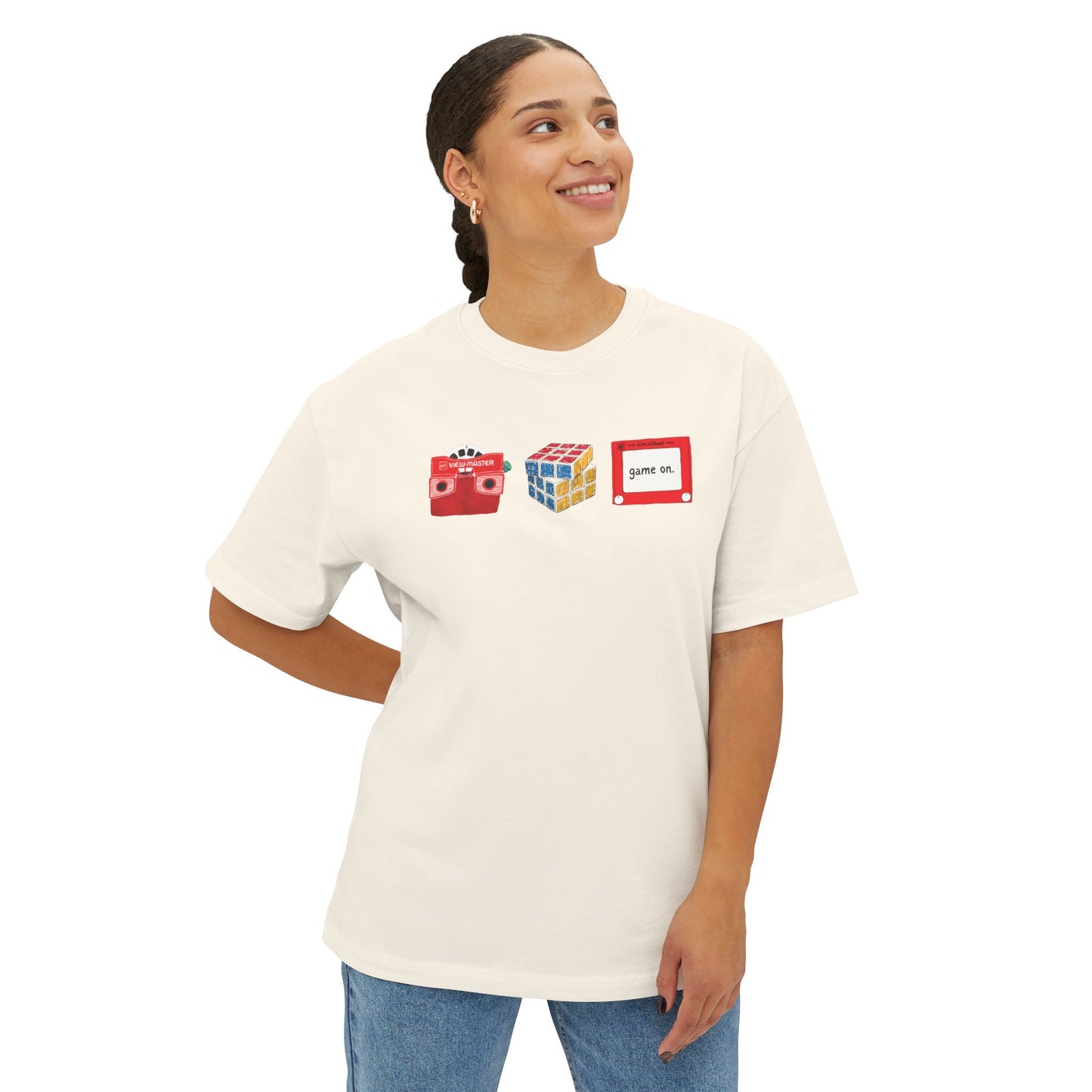 game on boxy (adult) tee