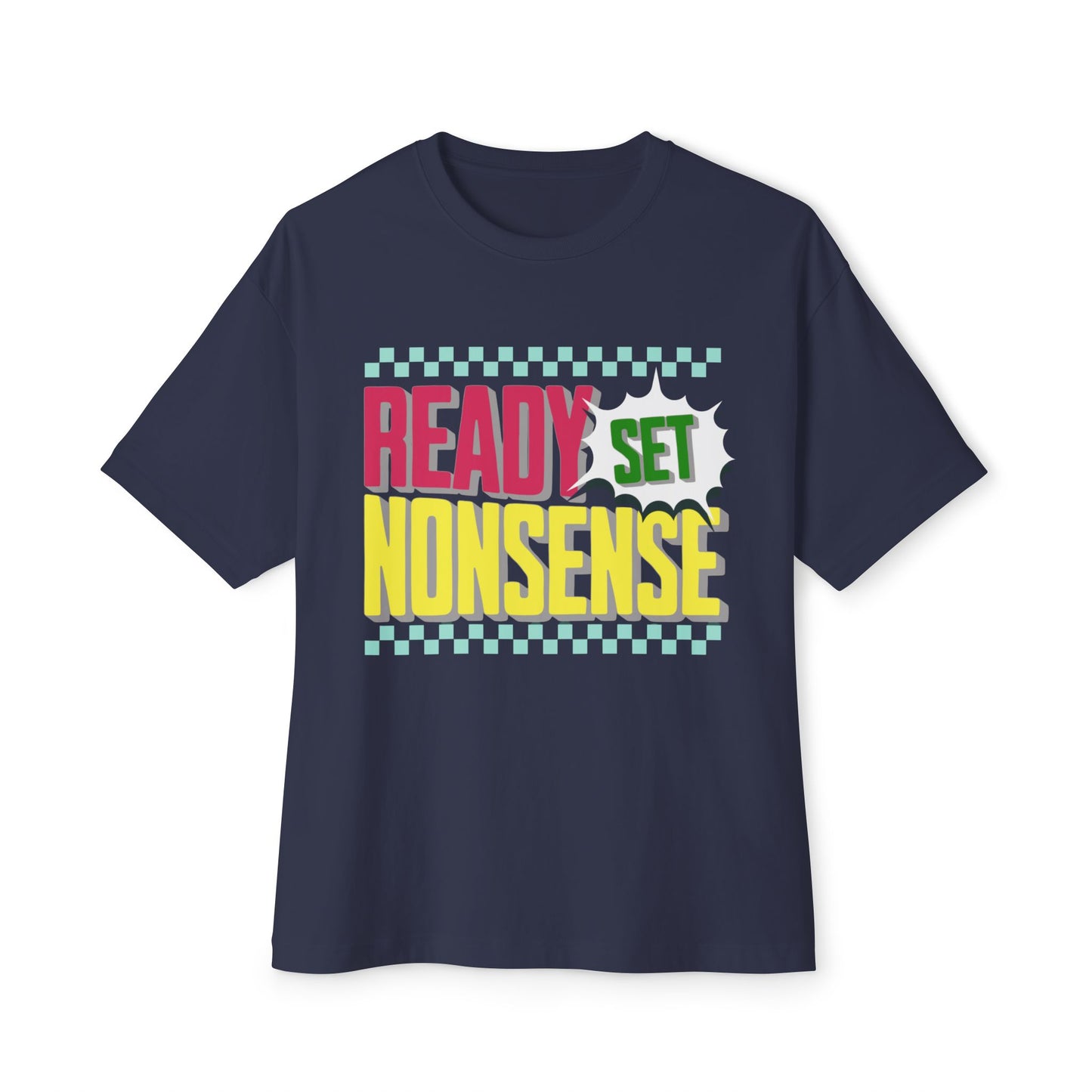 ready set nonsense boxy (adult) faded tee