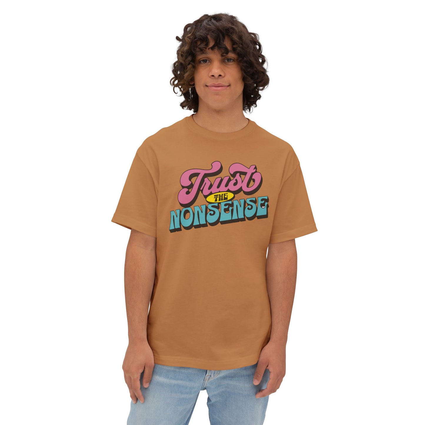 trust the nonsense boxy (adult) faded tee