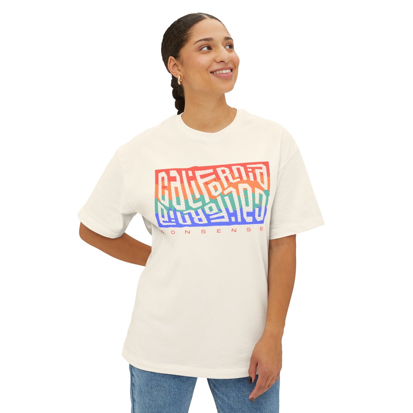 CA nonsense boxy (adult) tee