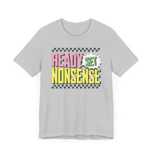 ready set nonsense slim (adult) faded tee