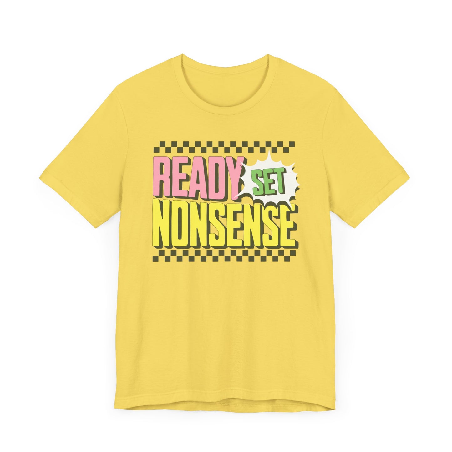 ready set nonsense slim (adult) faded tee
