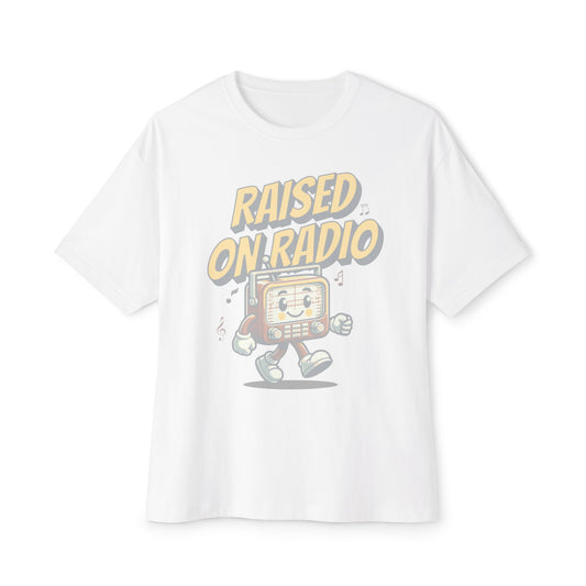 raised on radio boxy (adult) faded tee