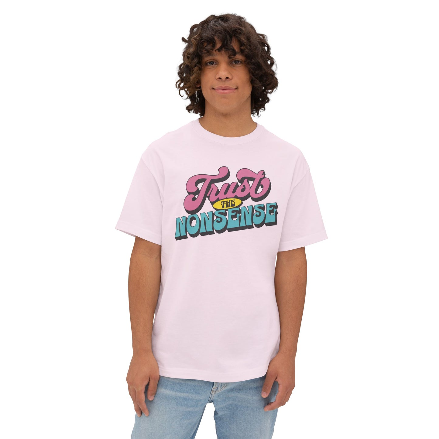 trust the nonsense boxy (adult) faded tee