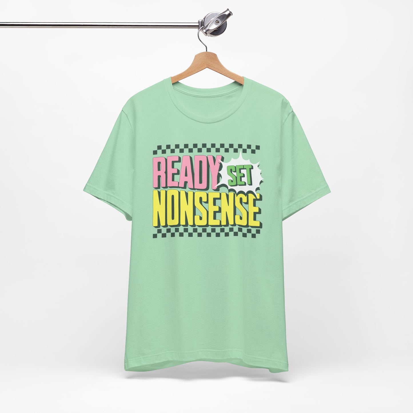 ready set nonsense slim (adult) faded tee