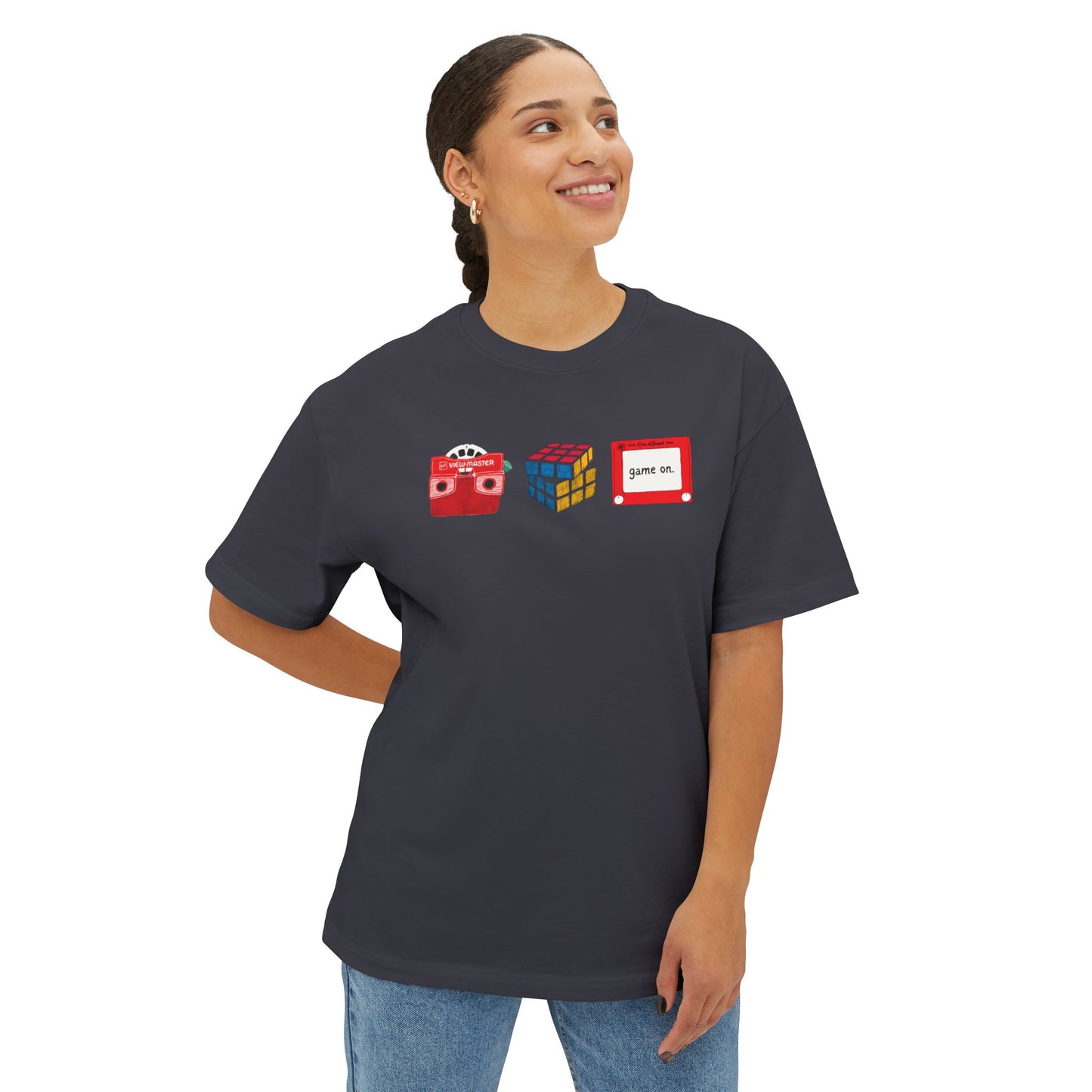 game on boxy (adult) tee