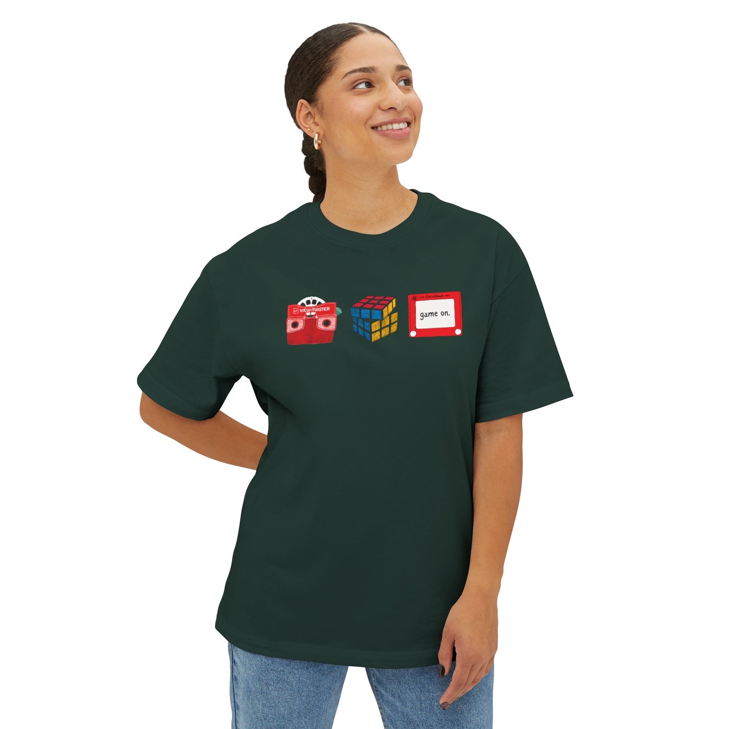 game on boxy (adult) tee