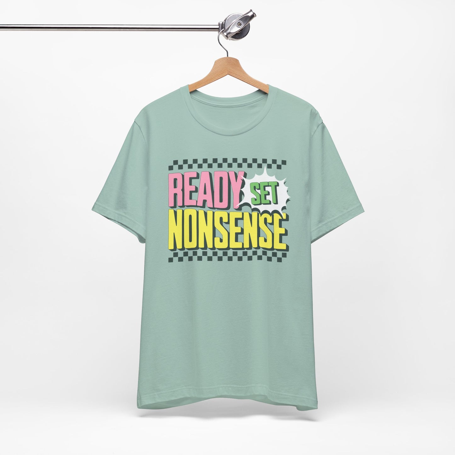 ready set nonsense slim (adult) faded tee