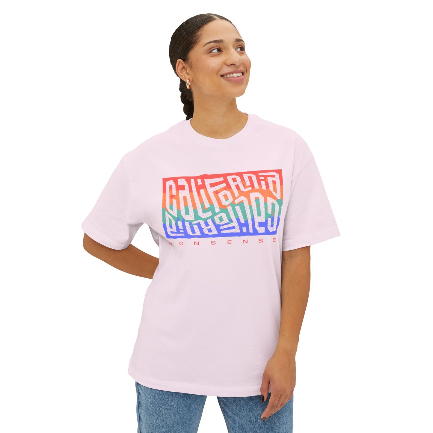 CA nonsense boxy (adult) tee