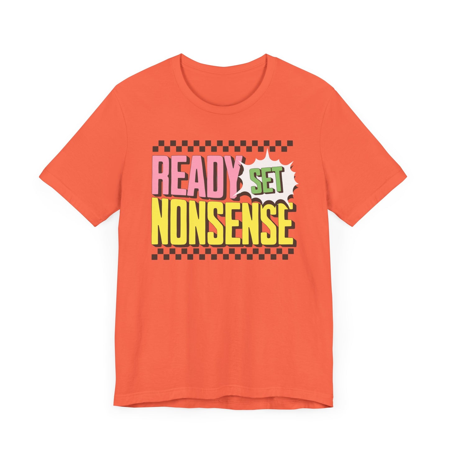 ready set nonsense slim (adult) faded tee