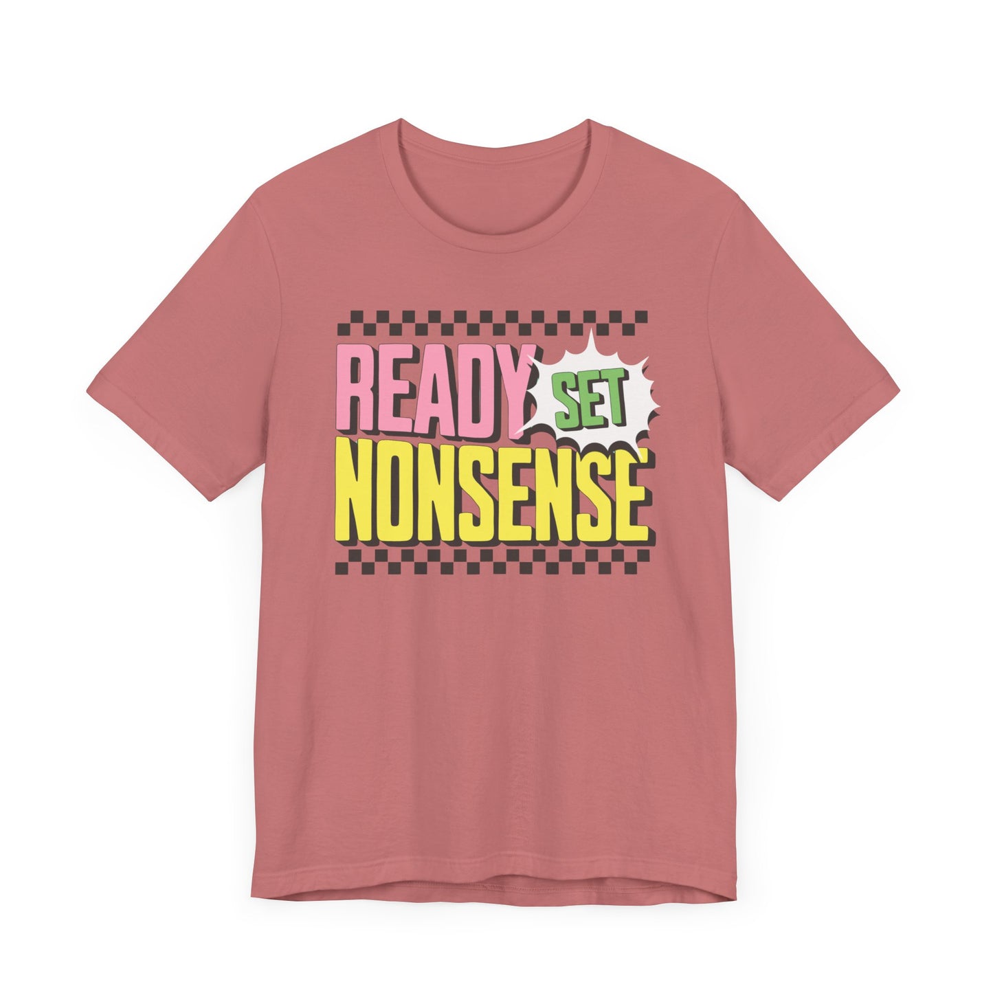 ready set nonsense slim (adult) faded tee
