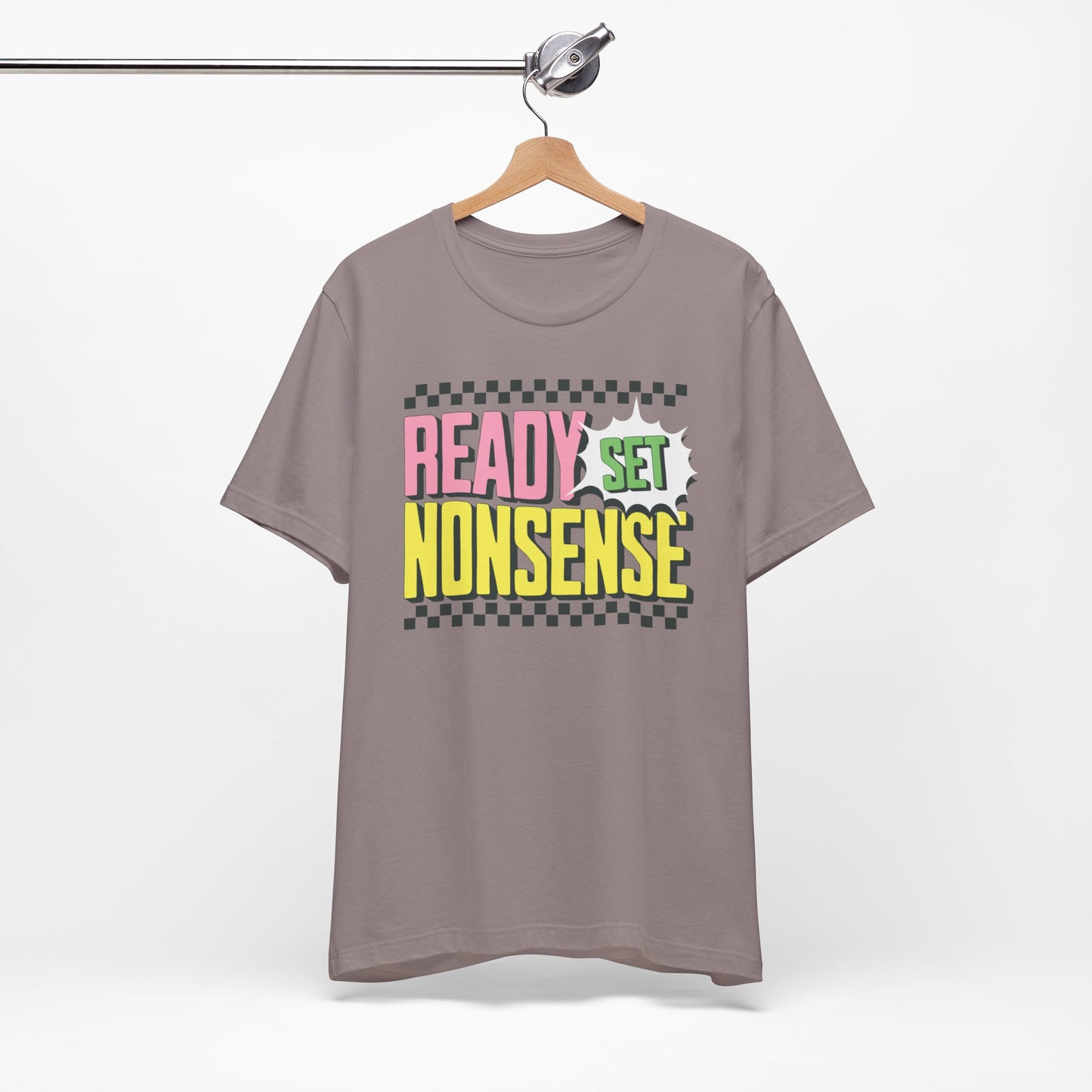 ready set nonsense slim (adult) faded tee