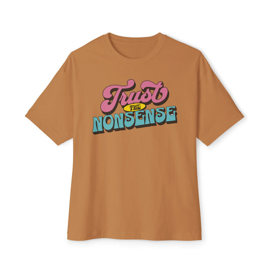 trust the nonsense boxy (adult) faded tee