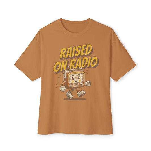 raised on radio boxy (adult) faded tee