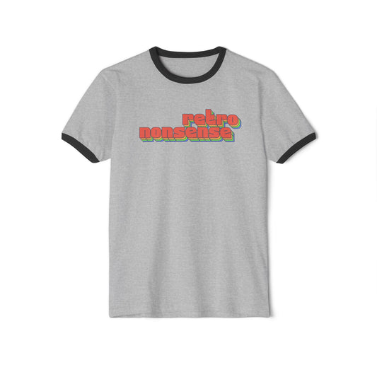 retro nonsense ringer (adult) tee