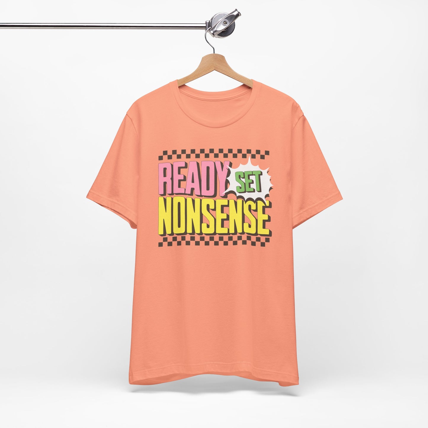 ready set nonsense slim (adult) faded tee