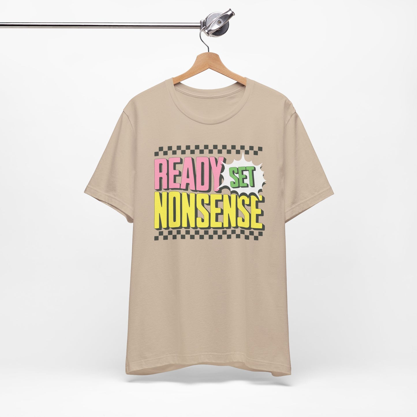 ready set nonsense slim (adult) faded tee