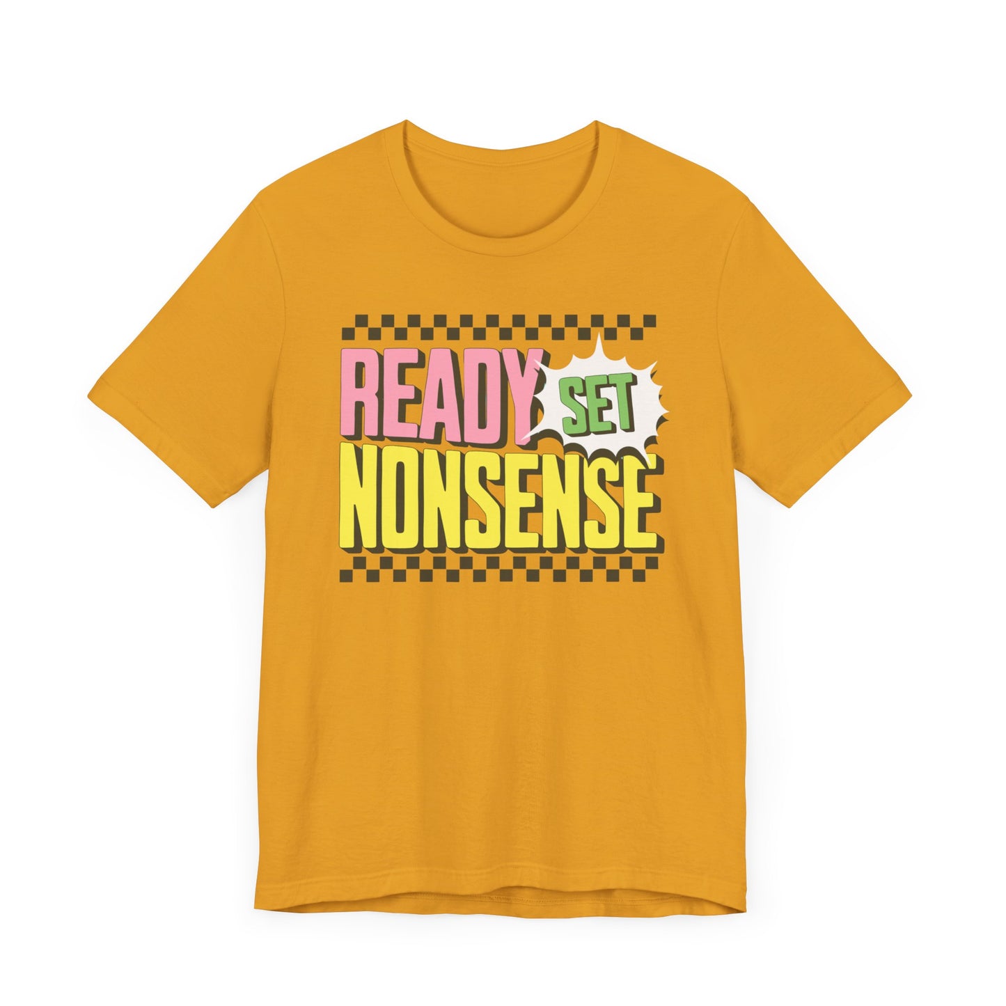 ready set nonsense slim (adult) faded tee