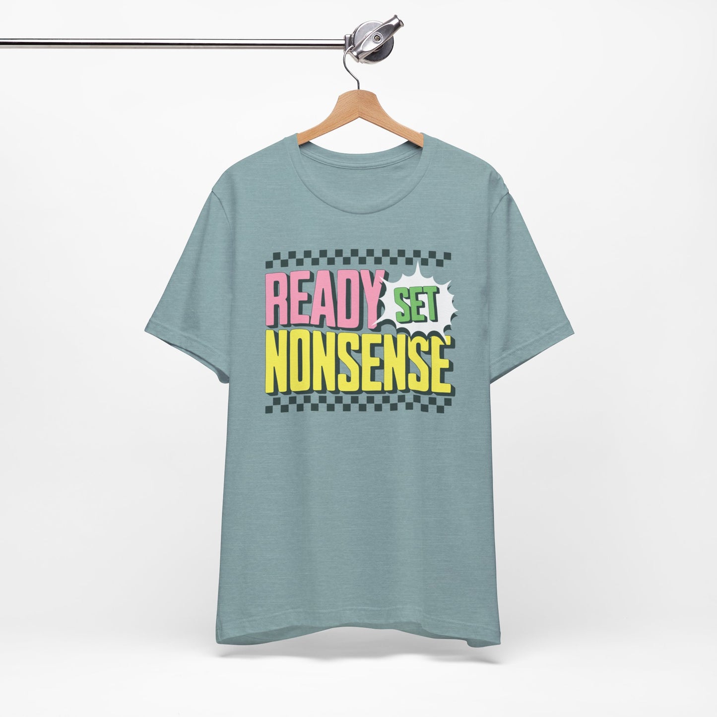 ready set nonsense slim (adult) faded tee